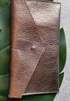 PEWTER  - 100% handmade Mini leather coin money purse