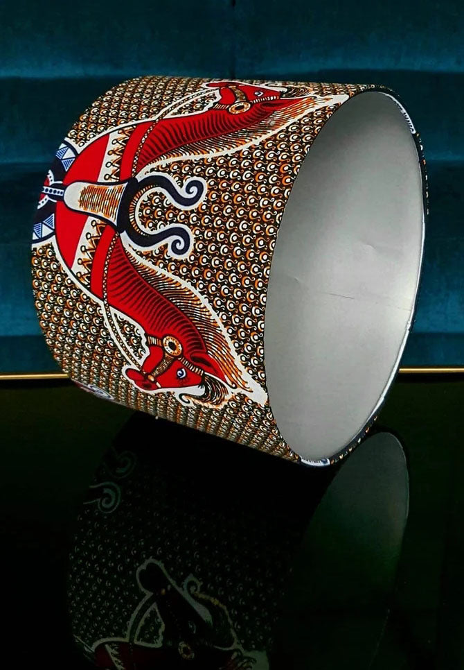 Twin Horses - Handmade pendent drum lampshades
