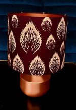 Aubergine - Handmade pendent drum lampshades