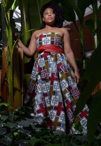 Eva Marie Long - Ankara Evening Dress