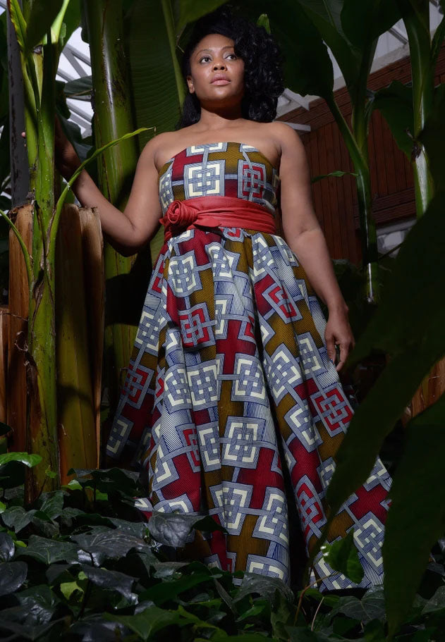 Eva Marie Long - Ankara Evening Dress