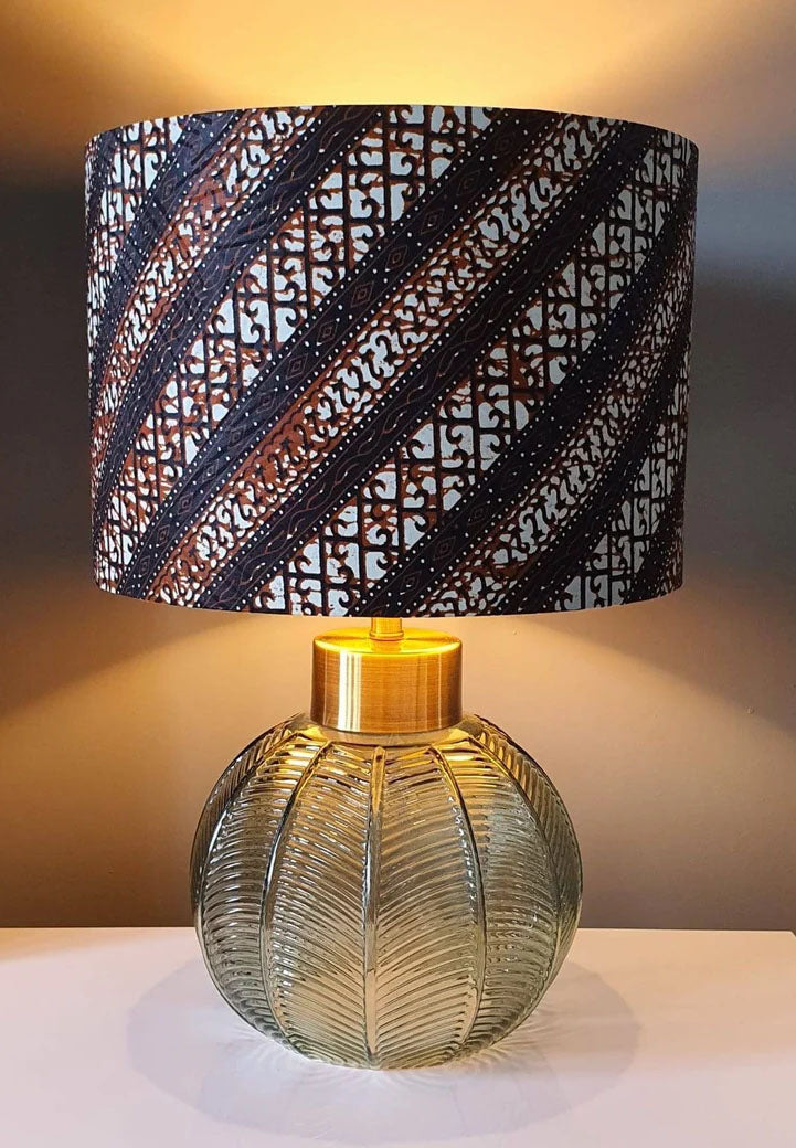 Chocolate - Handmade pendent drum lampshades