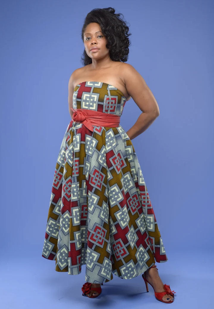 Eva Marie Long - Ankara Evening Dress