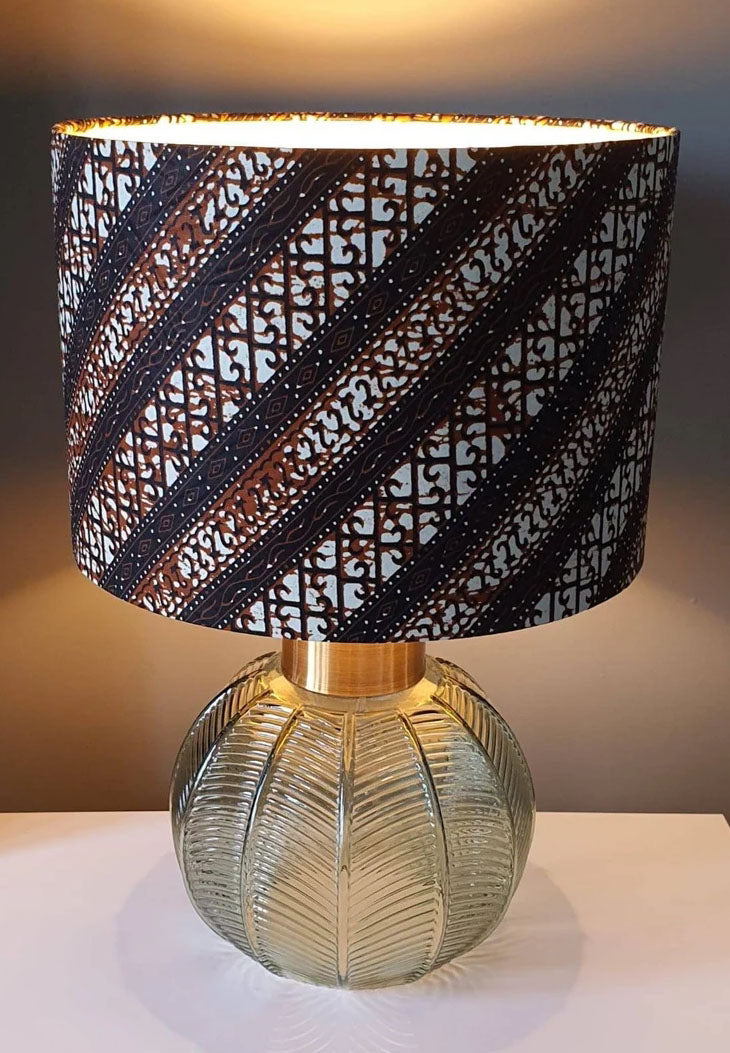 Chocolate - Handmade pendent drum lampshades
