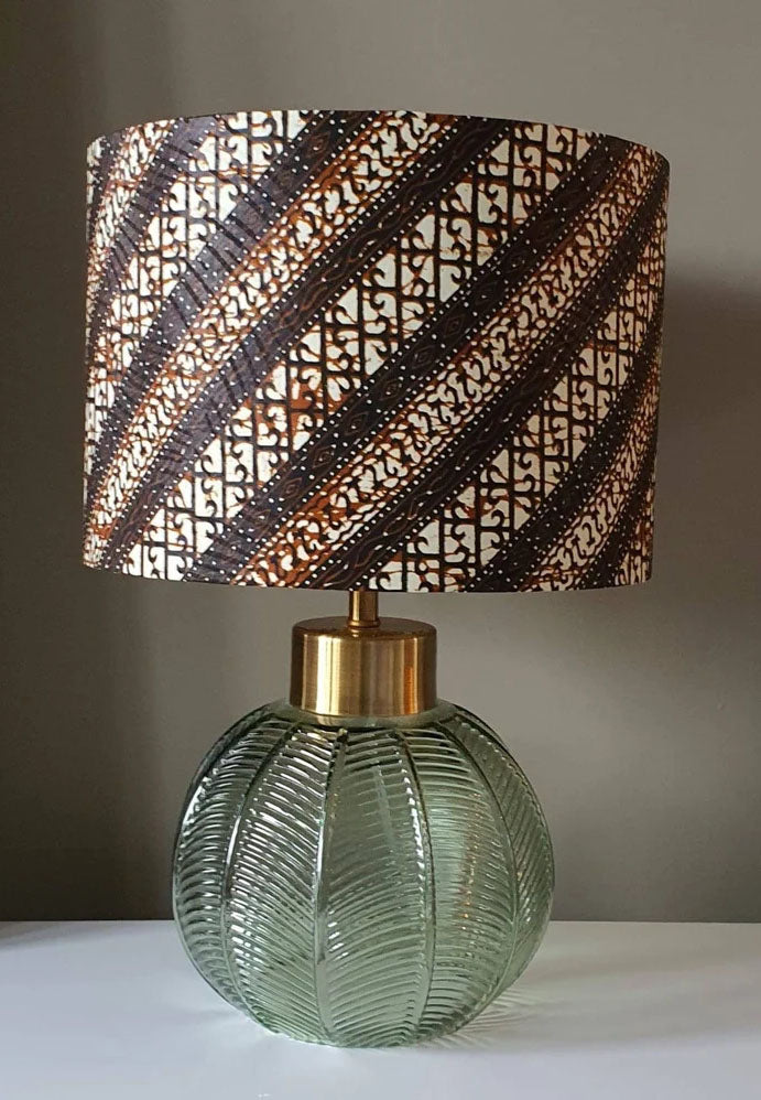 Chocolate - Handmade pendent drum lampshades