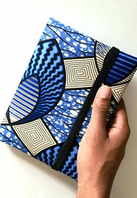 Blue & Silver - A5 soft touch notebook