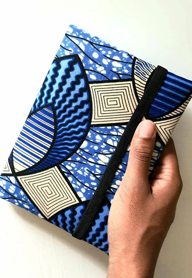 Blue & Silver - A5 soft touch notebook