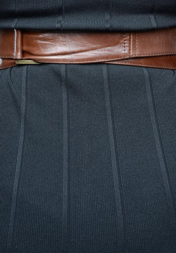 Dark Brown Leather Obi belt