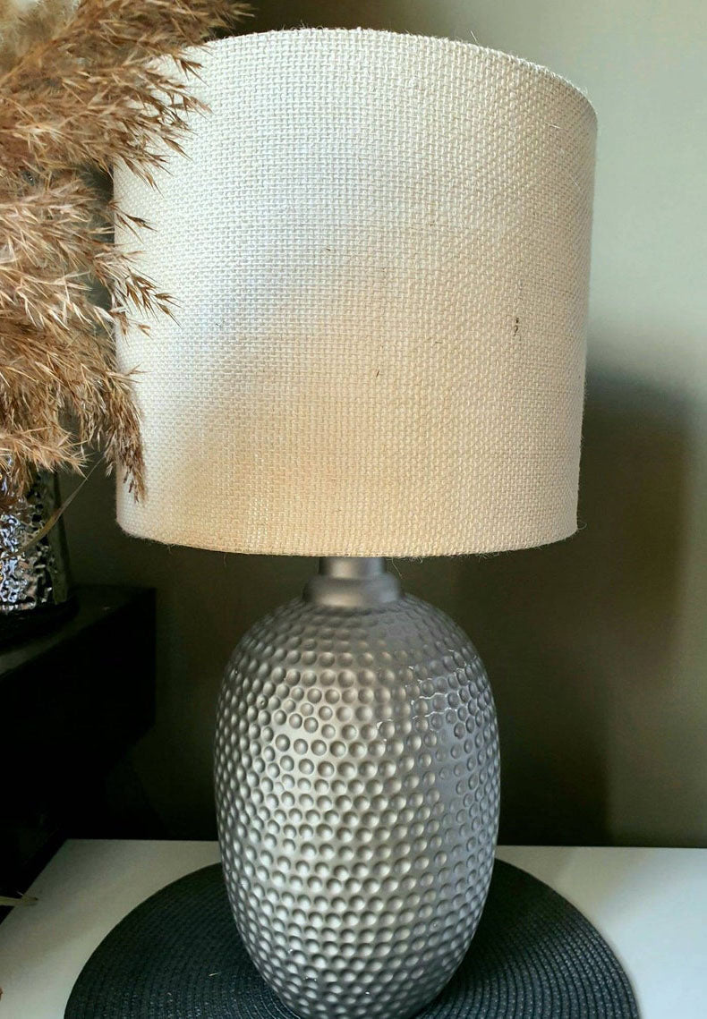 light Jute - Handmade pendent drum lampshades