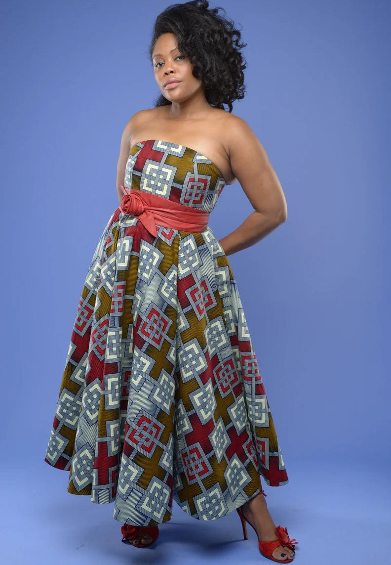 Eva Marie Long - Ankara Evening Dress