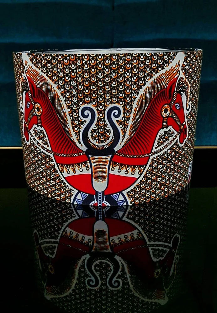 Twin Horses - Handmade pendent drum lampshades
